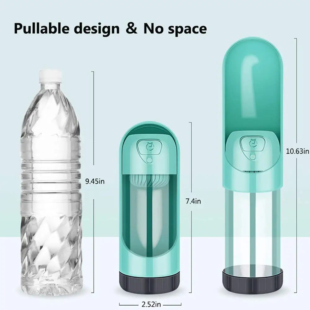 Pet Dog water Bottle Dispenser Outdoor Travel Activated Carbon Filter Drinking Bottle for Pet Cat Feeding Drinking Water bowl