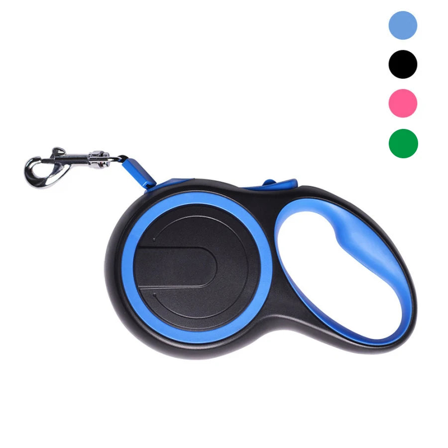 Automatic Retractable Dog Leash - Durable Nylon Ribbon for Small to Large Breeds