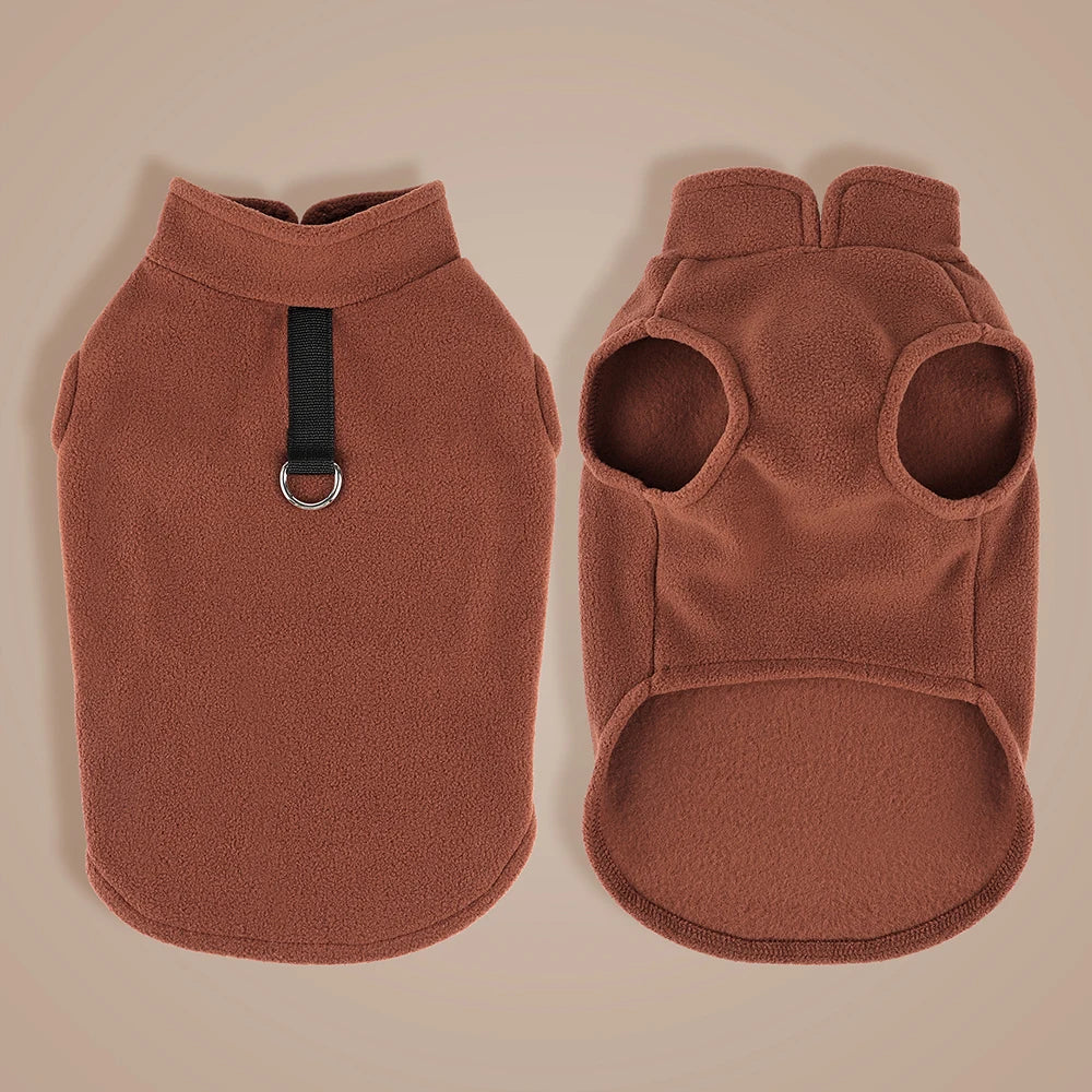 Cozy Fleece Winter Vest for Small Dogs & Cats