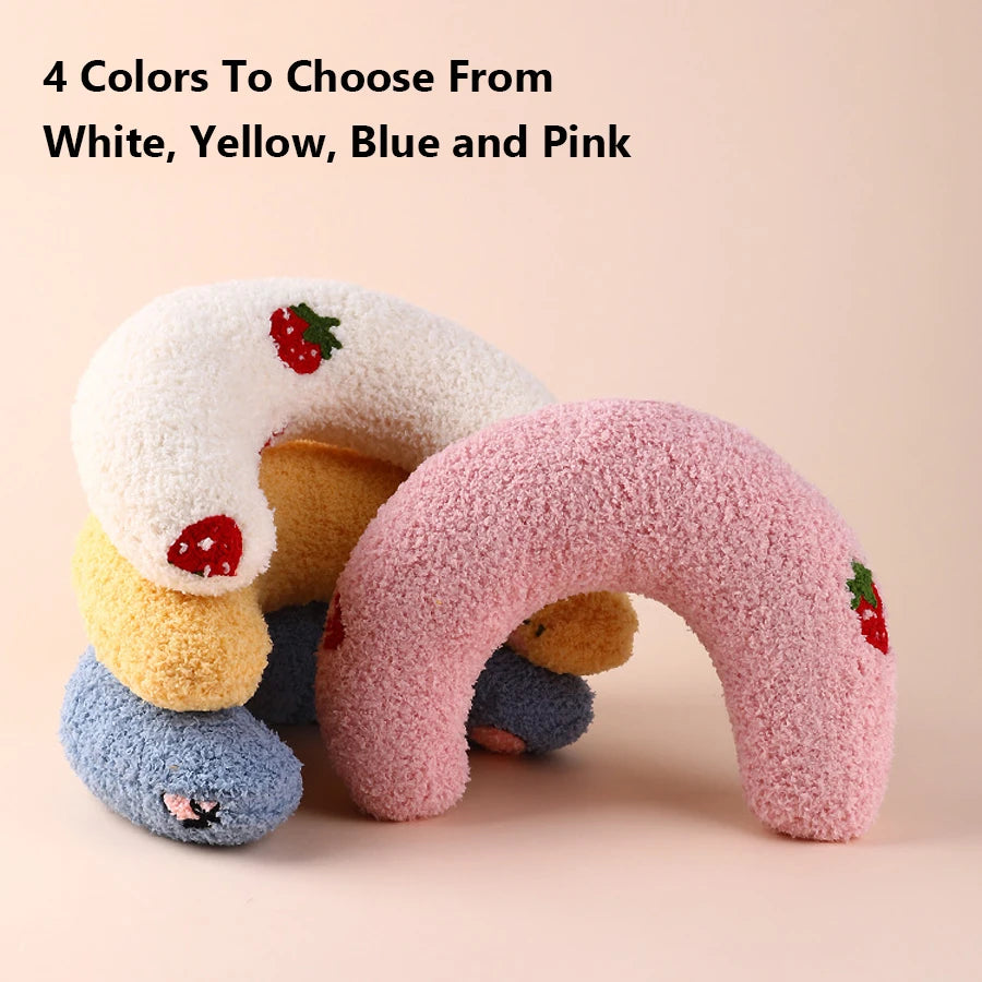 Cozy U-Shaped Neck Pillow for Cats & Puppies – Fashionable Headrest for Deep Sleep