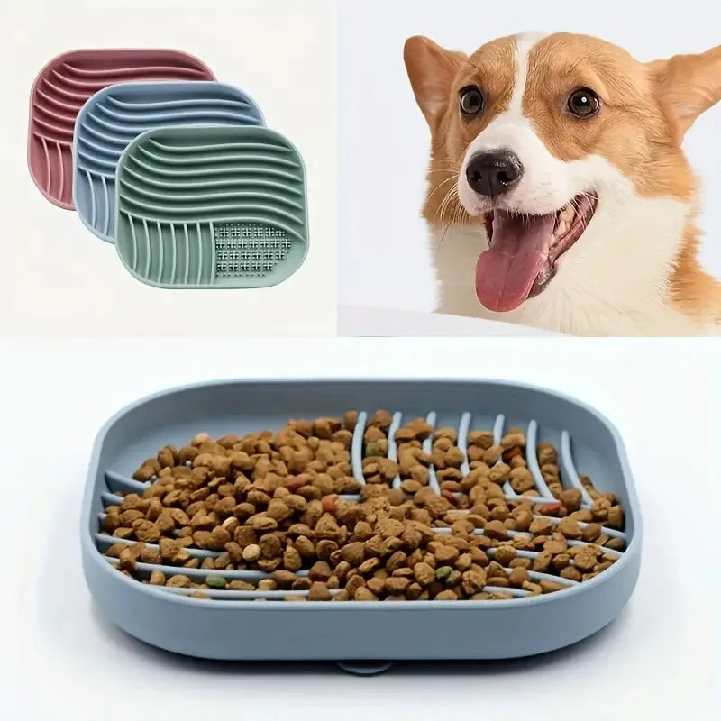 Slow Food Bowl Silicone for Dog Cat