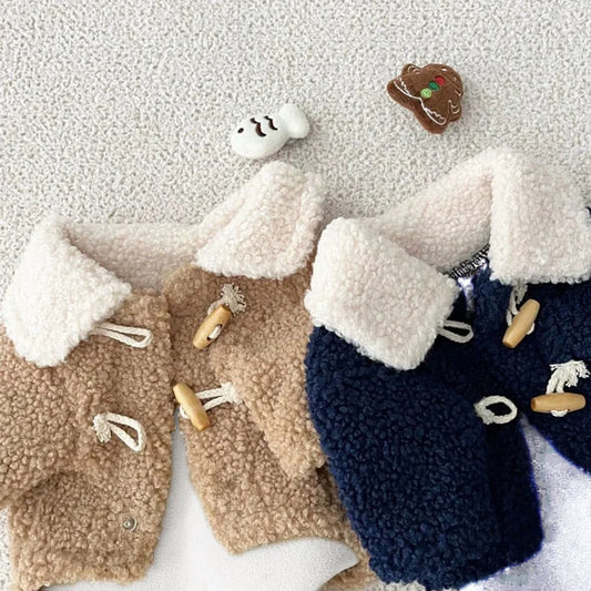 Snuggle Chic: Fur-Trimmed Winter Jacket for Small & Medium Pets