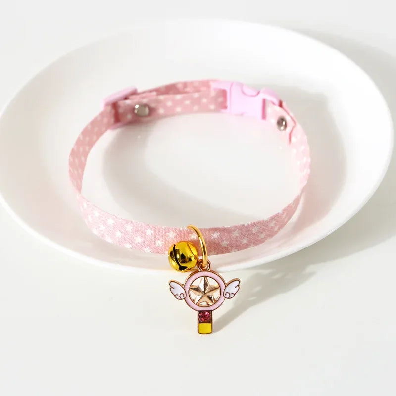 Cute Pendant Collar with Bell for Small Dogs & Cats