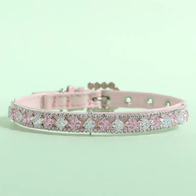 Elegant Pearl & Rhinestone Collar – Chic Accessory for Small Dogs & Cats