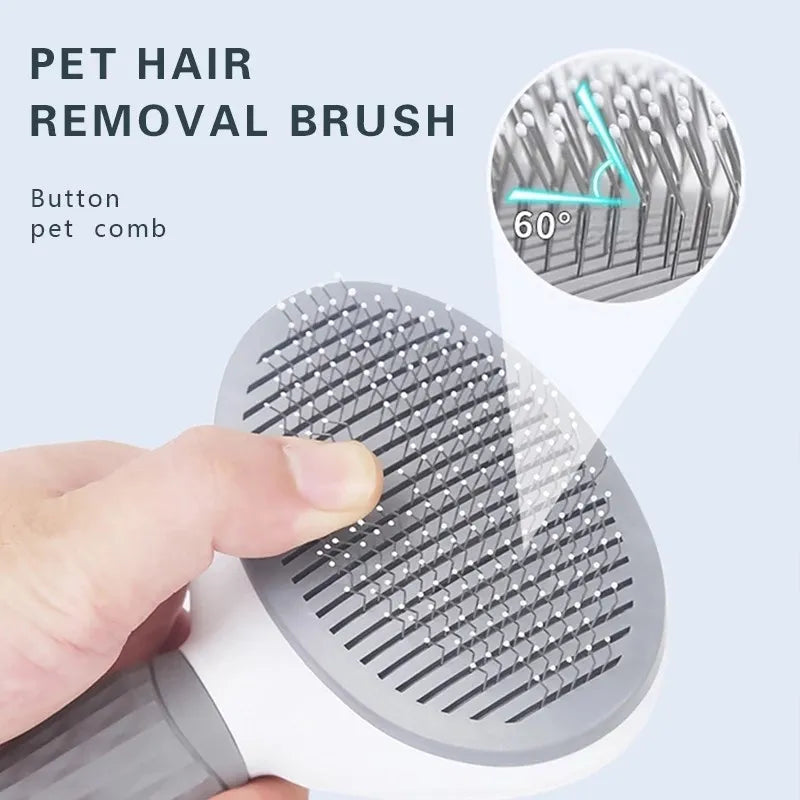 Brush For Dogs Cats Self Cleaning Pet Hair Remover