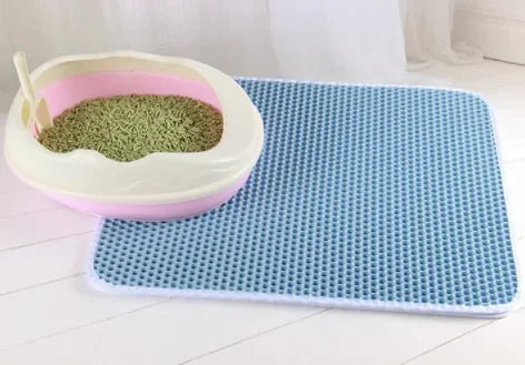 Double Layer Cat Litter Mat Waterproof & Non-Slip