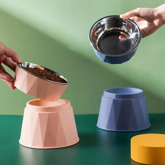 Premium Stainless Steel Cat & Puppy Feeder Bowl