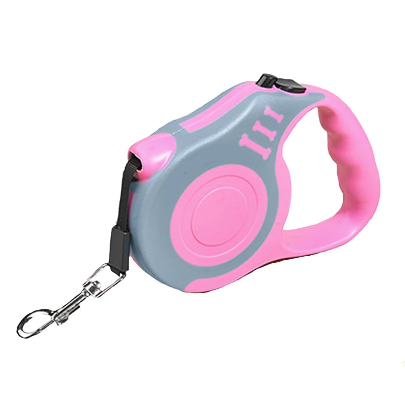 Retractable Nylon Dog Leash - Adjustable & Automatic for Stylish Walks