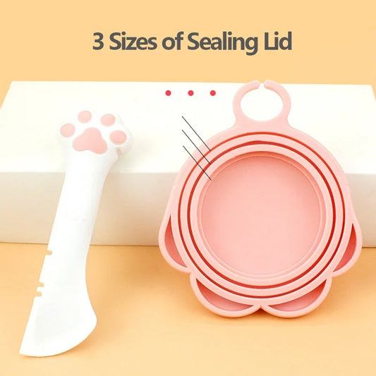 Pet Spoon Multifunctional Can Opener Wet Food Mixing Spoon Silicone