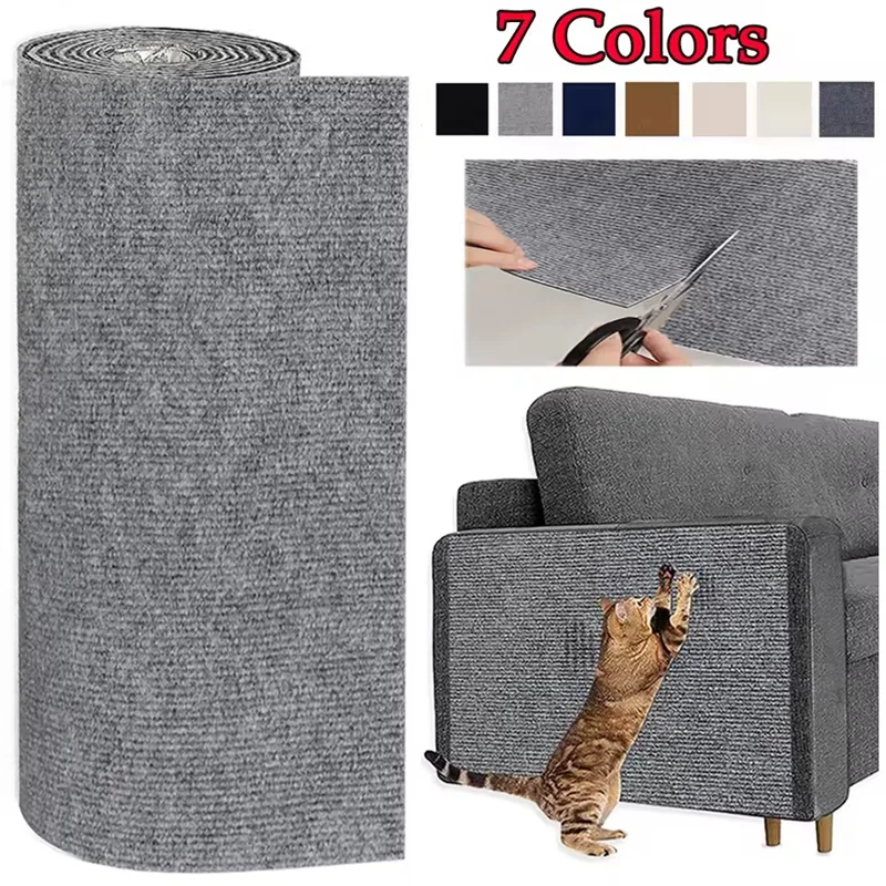 7-Color Cat Scratcher Sofa Protector – Customizable Self-Adhesive Scratch Mat