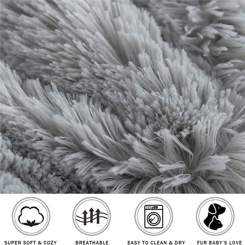 Cozy Haven Round Plush Pet Bed 40-110cm