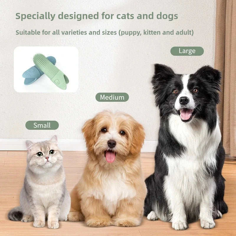 360° Cleaning Finger Toothbrush for Dogs & Cats – Ultimate Dental Care
