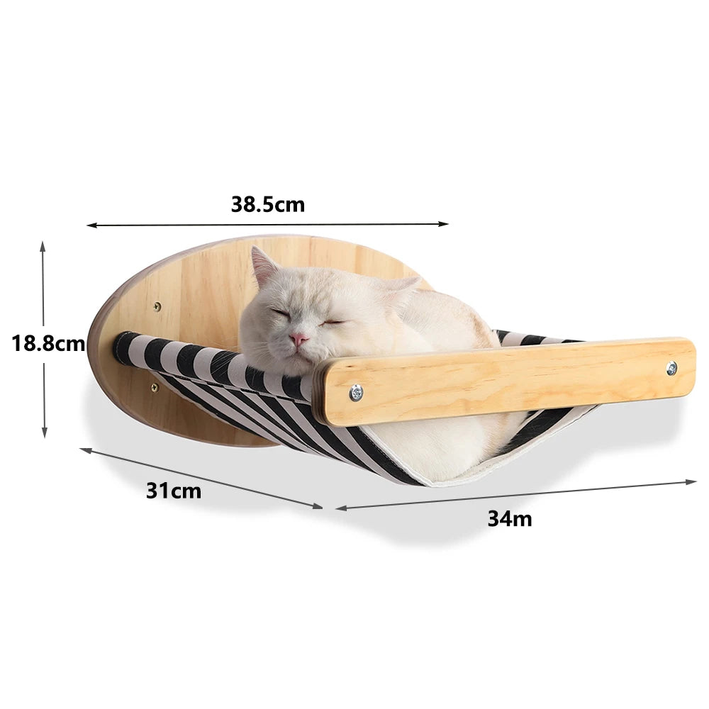 Cat Climbing Shelf Wall Mounted Four Step Stairway With Sisal Scratching
