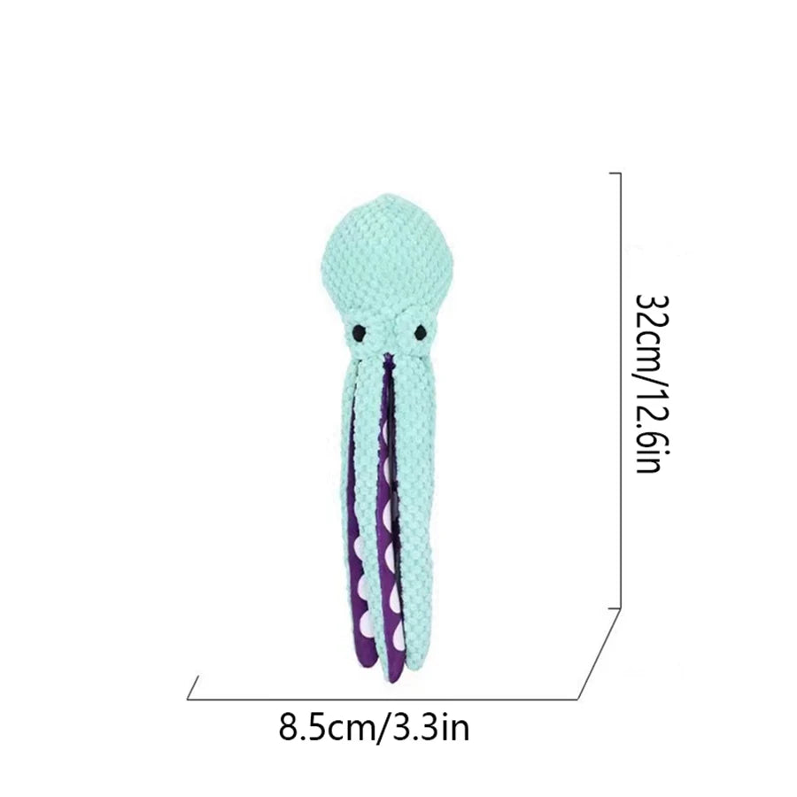 Plush Octopus Squeaky Toy – Perfect Boredom Buster for Dogs