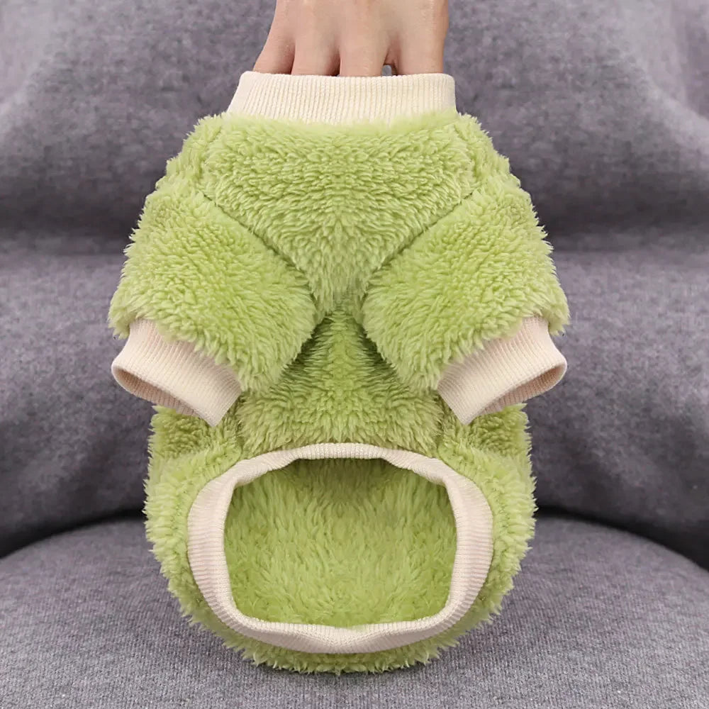 Cozy Fleece Hoodies for Small Dogs & Cats – Stylish Warmth for Your Furry Friend