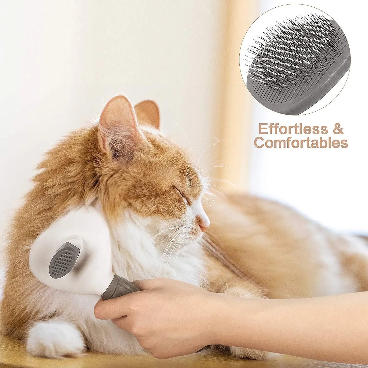 Brush For Dogs Cats Self Cleaning Pet Hair Remover