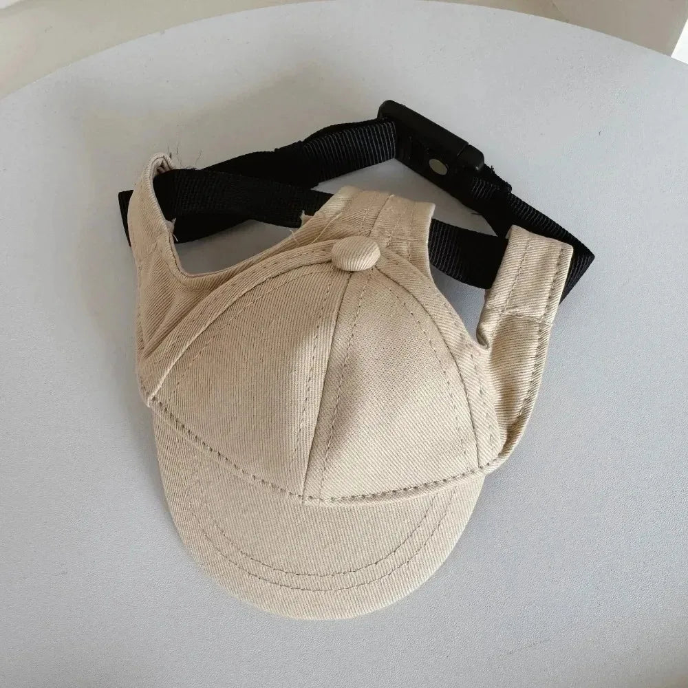 Korean Style Pet Baseball Cap – Adjustable Sun Protection for Dogs & Cats
