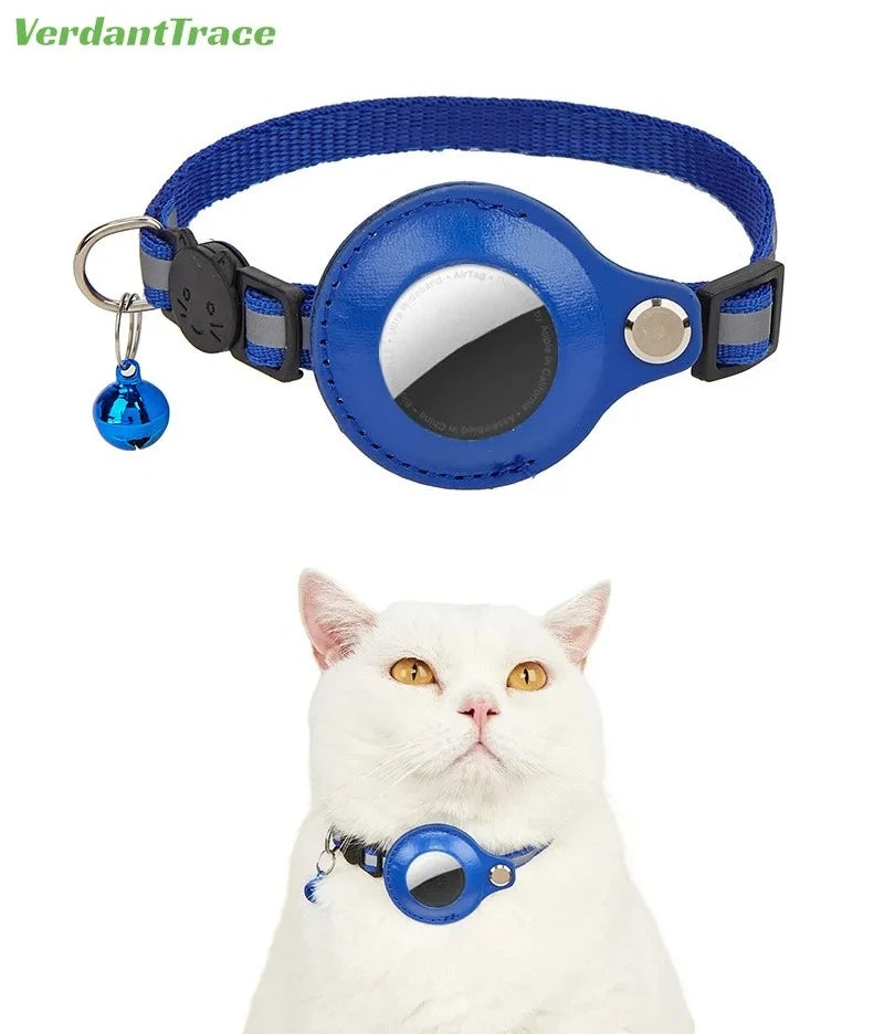 Reflective AirTag Cat Collar with Safety Breakaway & Bell