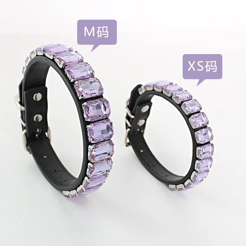 Bling Rhinestone Dog Collar – Sparkling Style with Glass Crystals