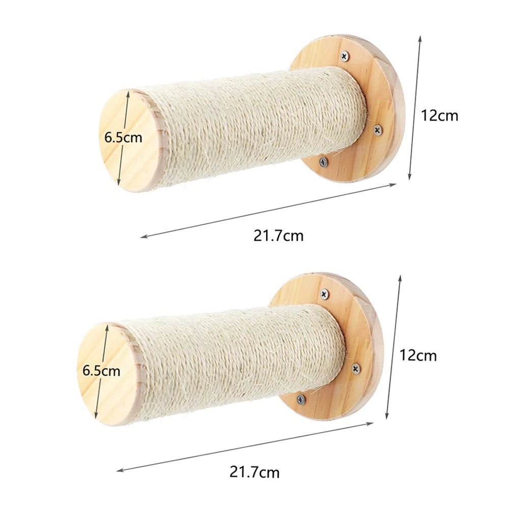 Cat Climbing Shelf Wall Hammock Shelves Moon Ladder Solid Wood Steps