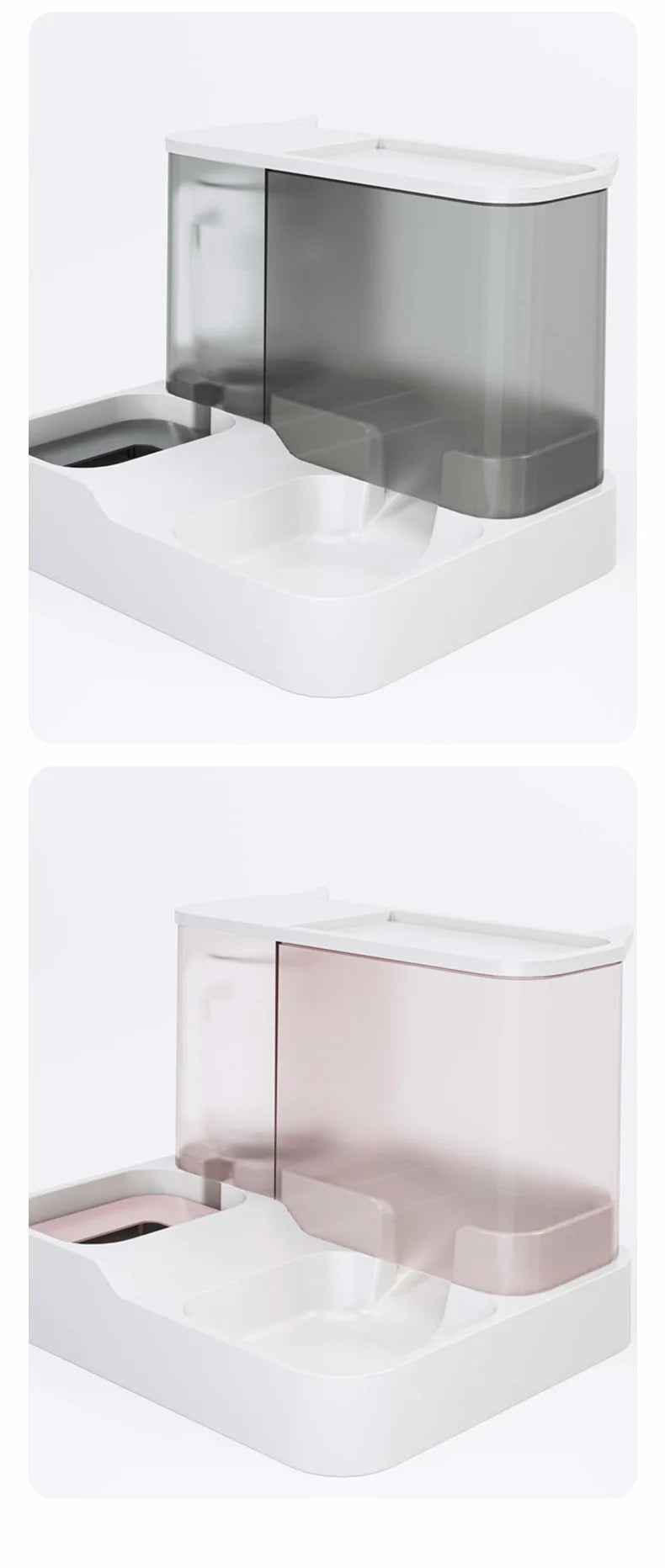 Automatic Cat Food Dispenser with Drinking Water