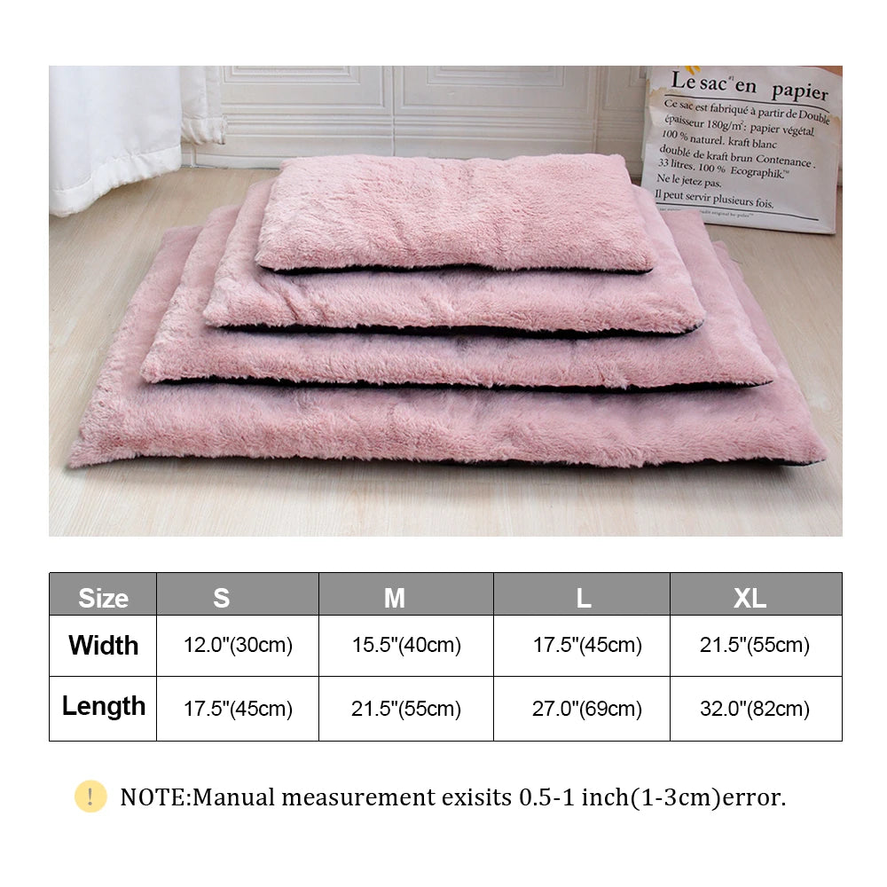 Cozy Comfort Fleece Pet Bed Mat - Perfect for Small to Large Dogs and Cats