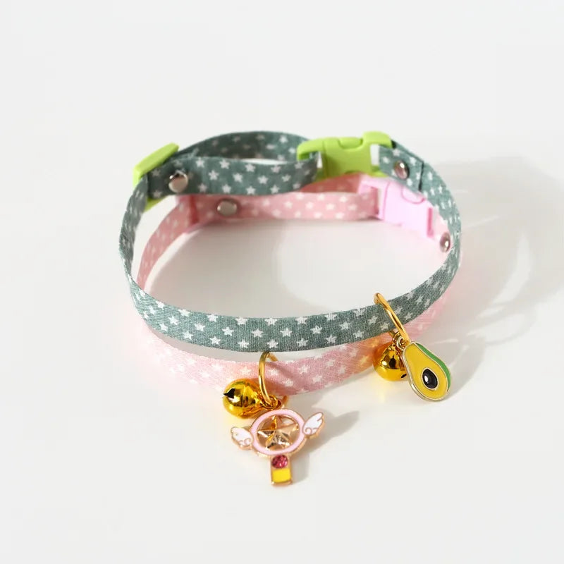 Cute Pendant Collar with Bell for Small Dogs & Cats
