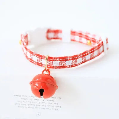 Heart-Shaped Breakaway Cat & Puppy Collar with Bell