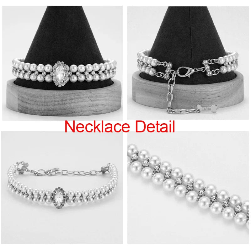 Luxury Rhinestone Puppy Collar – Sparkling Elegance for Small Dogs & Cats