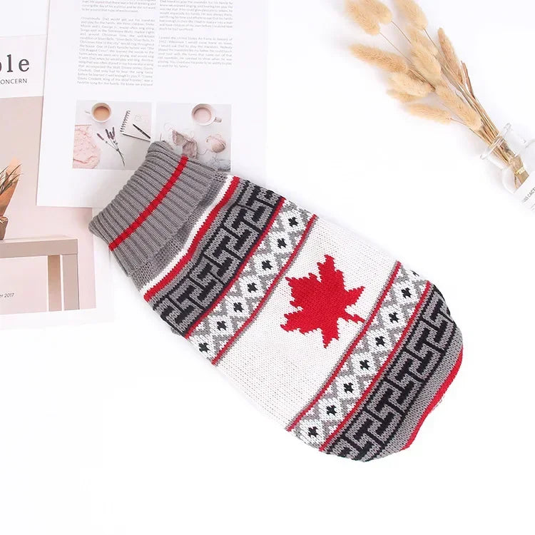 Cozy Knitted Pet Sweater - Winter Warmth for Small & Medium Dogs