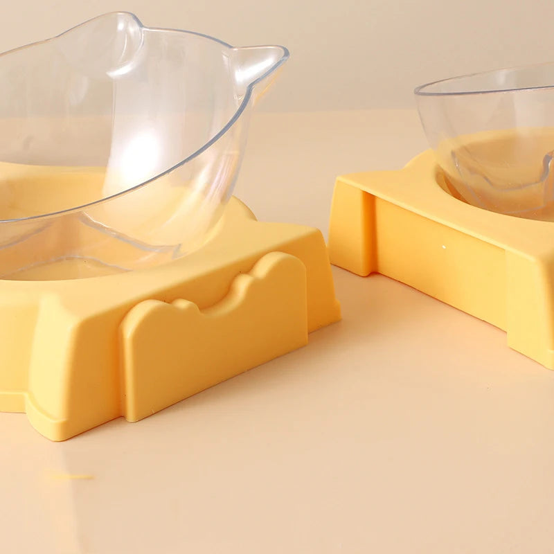 Pet Cat Food Water Bowl Automatic Feeder All-in-One