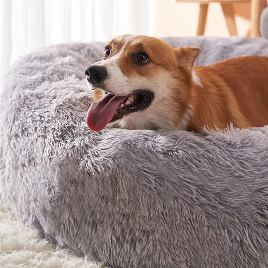 Cozy Haven Round Plush Pet Bed 40-110cm