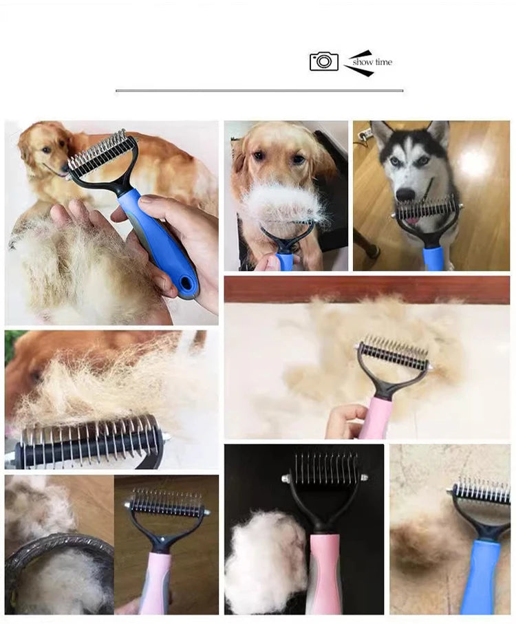 Pet Hair Straightener Comb for Tangle-Free Coats