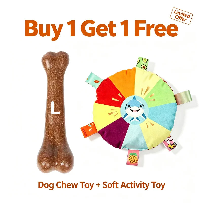 PowerChew Savory Beef Bone – Durable Interactive Molar Toy for Aggressive Chewers