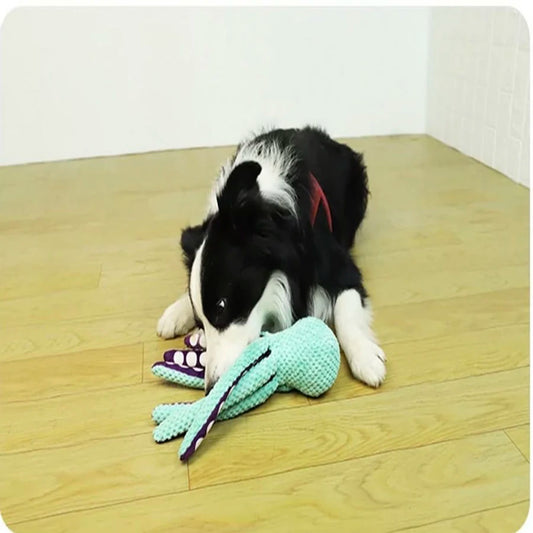 Plush Octopus Squeaky Toy – Perfect Boredom Buster for Dogs