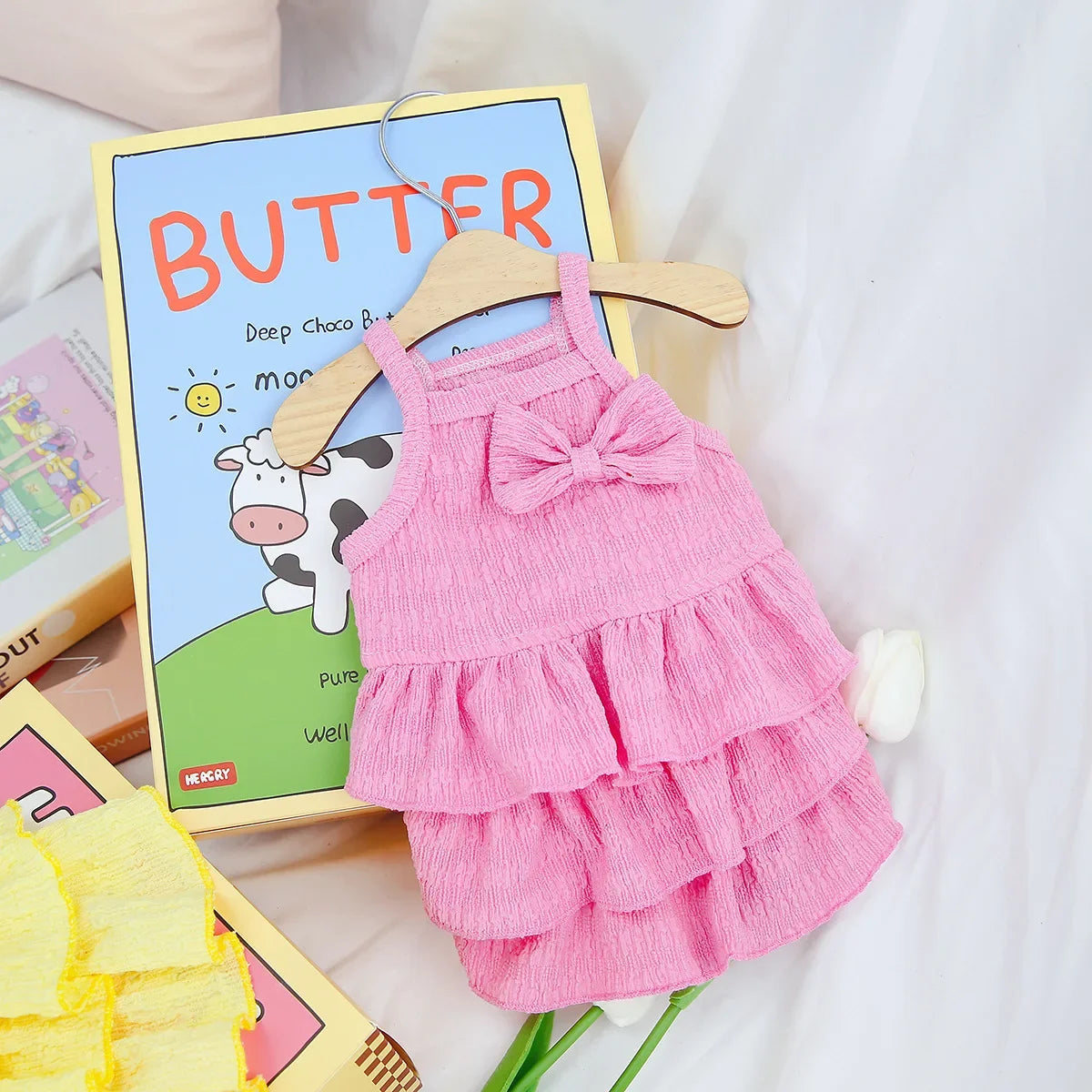 BlossomBelle Pet Princess Dress – Charming Spring Frock for Elegant Small & Medium Breeds