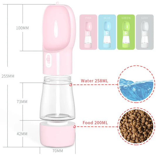 Pet Water Bottle Feeder Bowl for Dog Cat