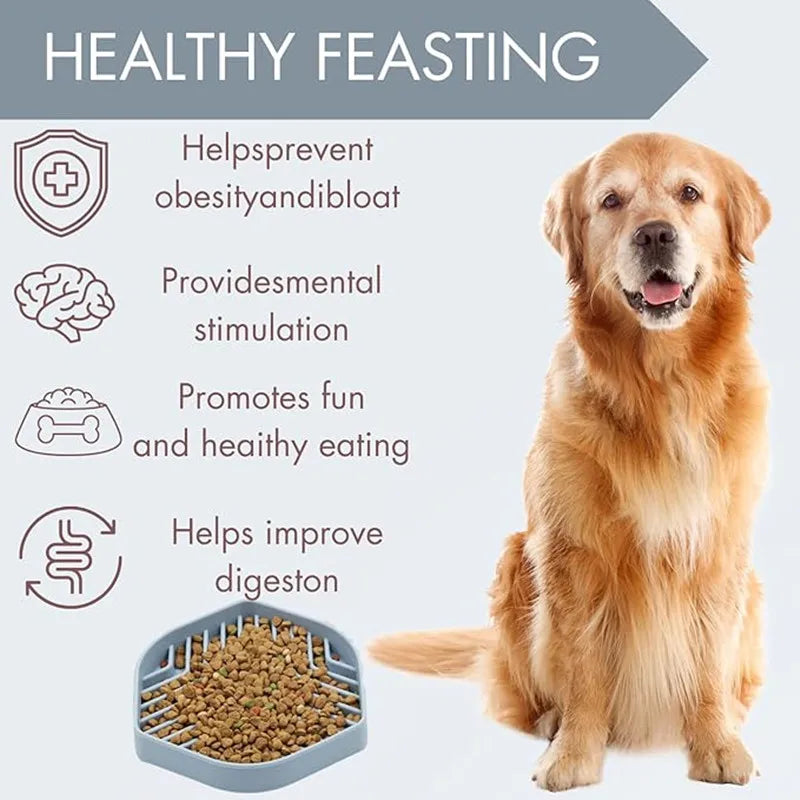 Slow Food Bowl Silicone for Dog Cat