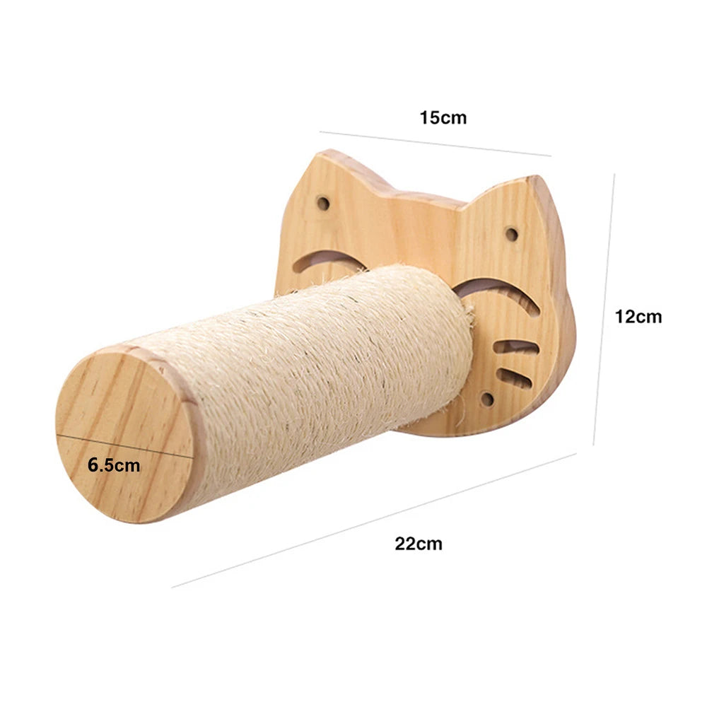Cat Climbing Shelf Wall Hammock Shelves Moon Ladder Solid Wood Steps