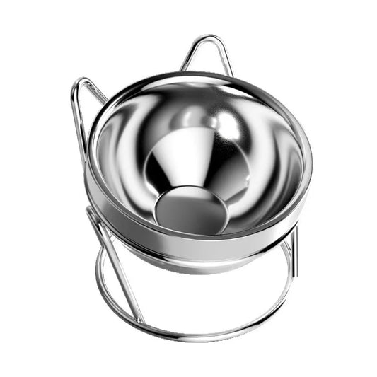 Elevated Stainless Steel Cat Bowl with Stand – Ergonomic, Spill-Proof Design