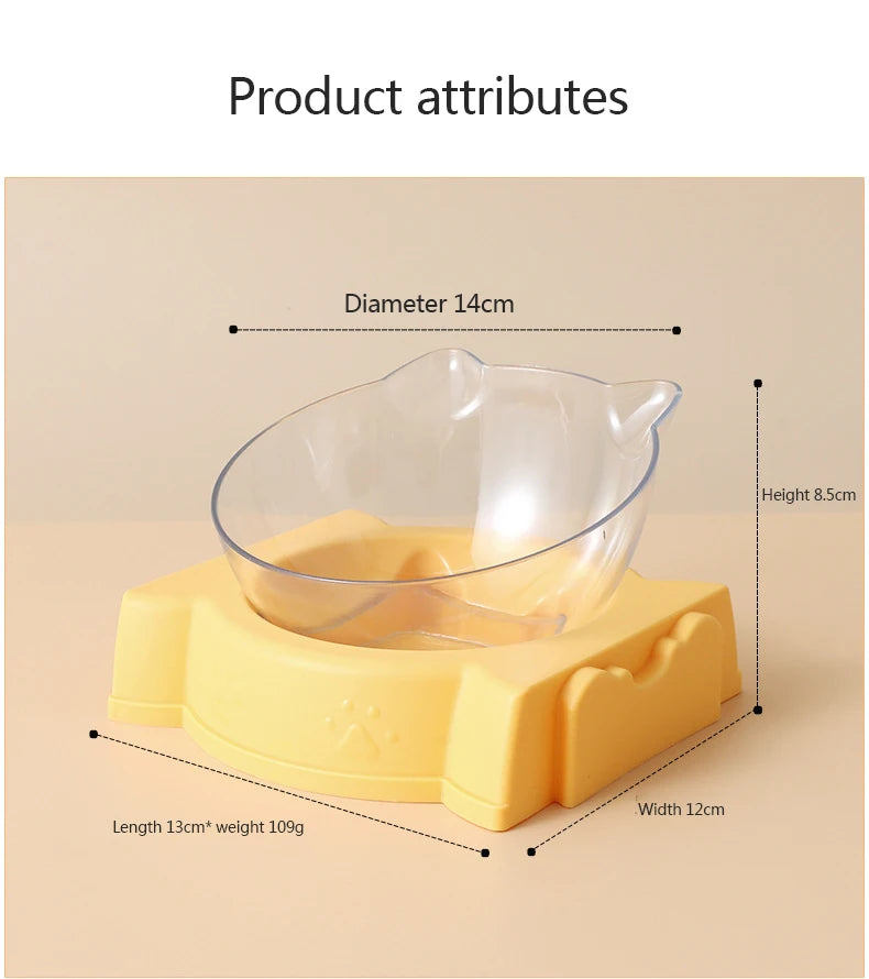 Pet Cat Food Water Bowl Automatic Feeder All-in-One