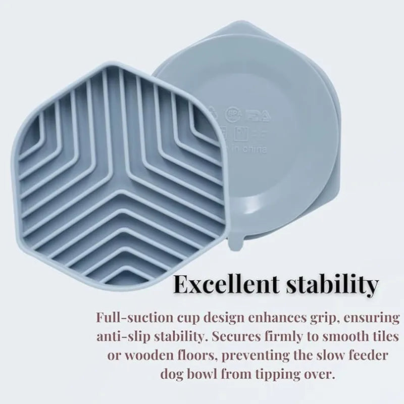 Slow Food Bowl Silicone for Dog Cat