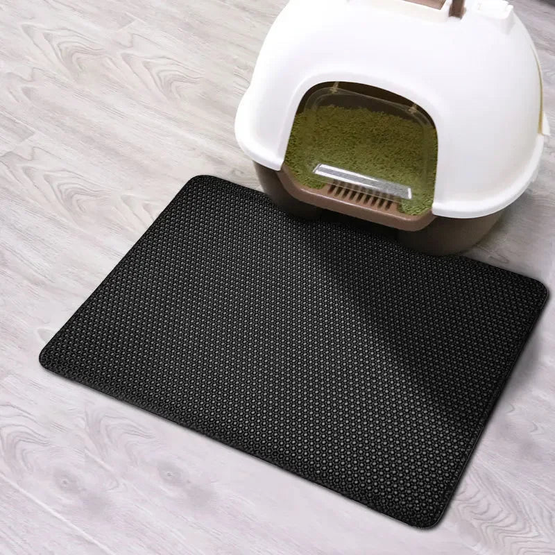 Double Layer Cat Litter Mat Waterproof & Non-Slip
