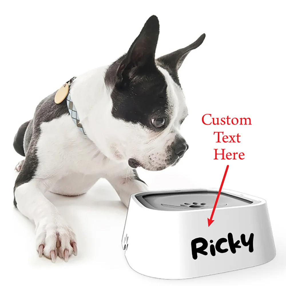 Custom No-Spill Dog Water Bowl – Anti-Overflow Slow Feeder
