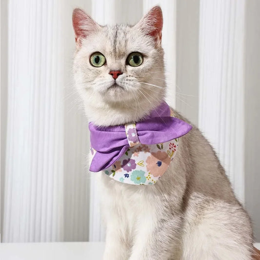 Adorable Cotton Scarf Bandana Collar for Small Dogs & Kittens
