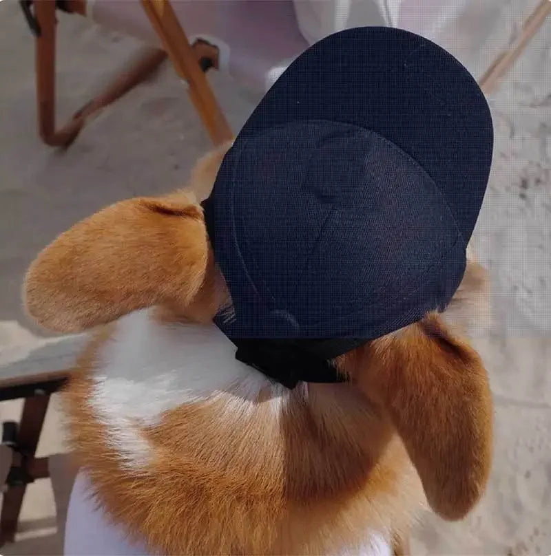 Korean Style Pet Baseball Cap – Adjustable Sun Protection for Dogs & Cats