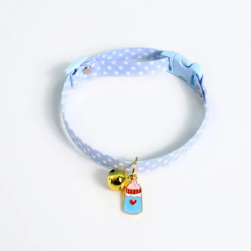 Cute Pendant Collar with Bell for Small Dogs & Cats