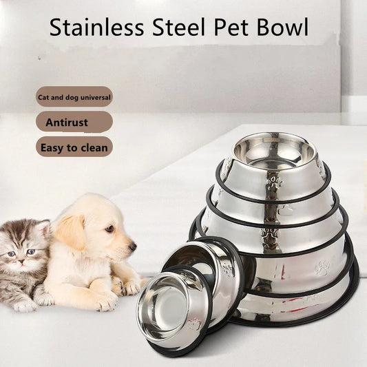 ProFeeder Stainless Steel Skidproof Pet Bowl – Anti-Ant Hygienic Dining Feeder for Dogs and Cats