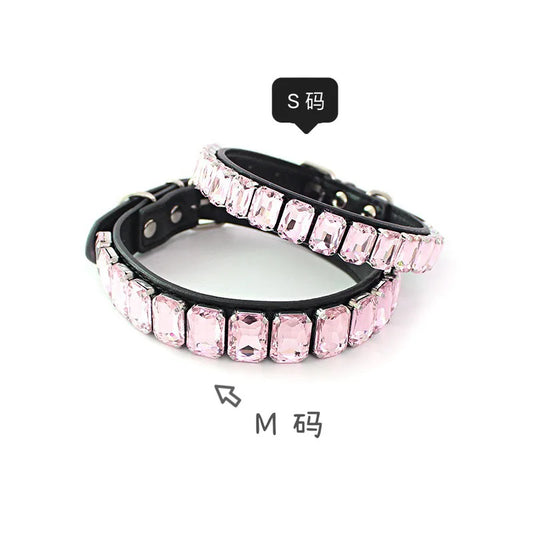 Bling Rhinestone Dog Collar – Sparkling Style with Glass Crystals