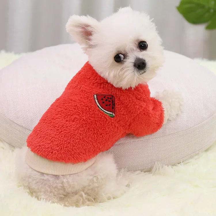 Cozy Fleece Hoodies for Small Dogs & Cats – Stylish Warmth for Your Furry Friend